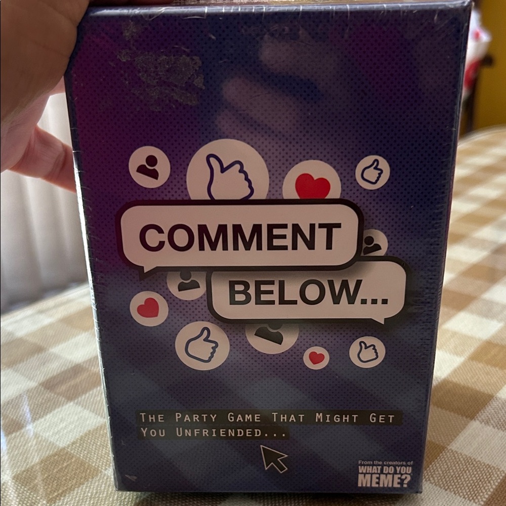 NWT Comment Below Party Game